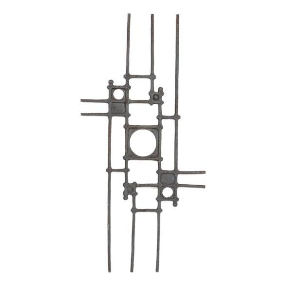 Black Brutalist Crafted Door Wall Art For Sale - Image 8 of 8