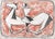 Marino Marini (Italian, 1901-1980), "Untitled (Cavaliere)", Mixed Media on Paper, 1955, chalk pastel and wash, signed...