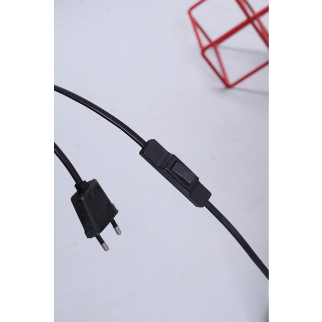 Large Pop Art Glass Globe Spring Table Lamp from Woja Lighting, 1970s For Sale - Image 12 of 14