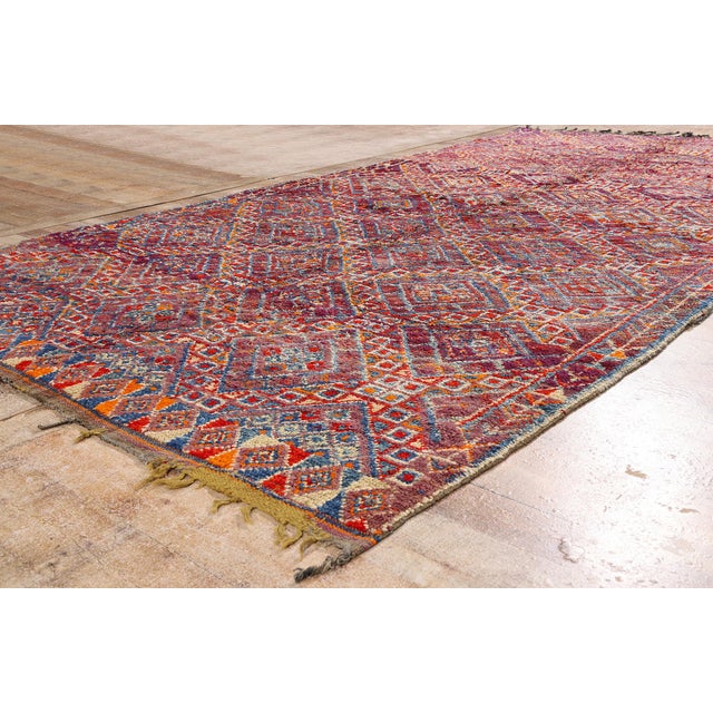 Purple Vintage Beni M'Guild Moroccan Rug, 06'01 X 11'06 For Sale - Image 8 of 10