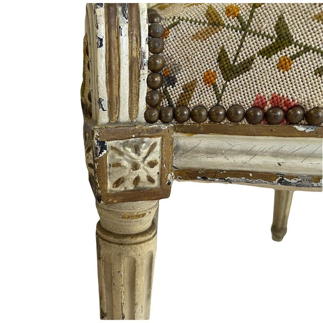 Wood Louis XVI Armchairs, 1900s, Set of 2 For Sale - Image 7 of 13