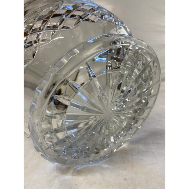 Large Round Cut Crystal Bowl For Sale - Image 10 of 11
