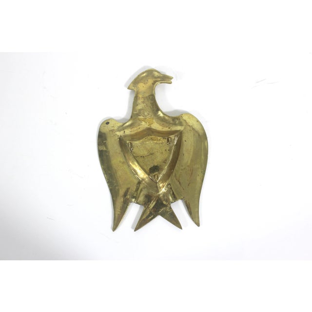 American Vintage Brass Bird Eagle Ashtray For Sale - Image 3 of 7
