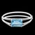 32 Ct Natural Aqua & Diamond Bangle /Bracelet in 18 Karat White Gold 46 Grams For Sale - Image 17 of 18