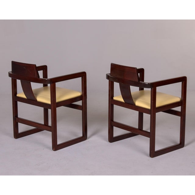 1960s Italian Mid Century Asian Style Armchairs - Set of Four For Sale - Image 5 of 12