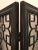 Modern Fret Work Ebony Finished Wood Room Divider For Sale - Image 4 of 5