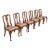 Henkel Harris Queen Anne Solid Cherry Wood Dining Chairs, Set of Six For Sale