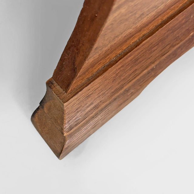Wood Mid-Century Modern Italian Floor-Standing Mirror with Wooden Frame, 1960s For Sale - Image 7 of 12