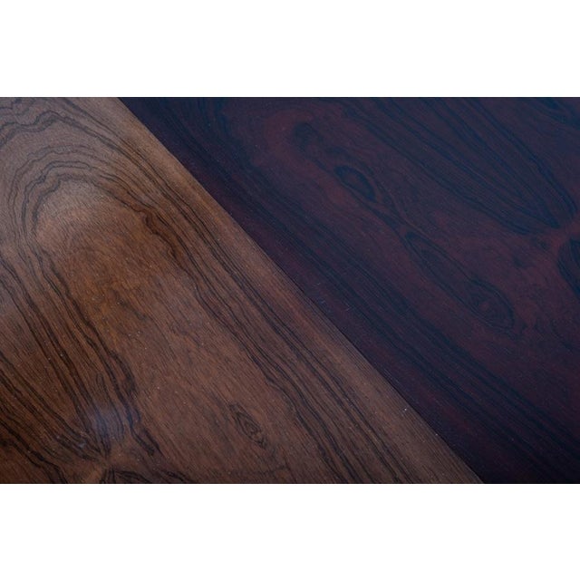 Oval Extendable Dining Table in Rosewood attributed to John Mortensen, Denmark, 1960s For Sale - Image 10 of 13