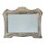 1980s Shabby Chic Silverplated Picture Frame With Sculpted Foliate Border for 5"x7" Landscape Vertical Picture For Sale