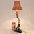Wood Vintage Asian Acrobat Candlestick Lamp For Sale - Image 7 of 7
