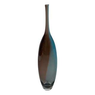 20th Century Modern Smoked Green Water Glass Vase by K Engman for Kosta Boda For Sale