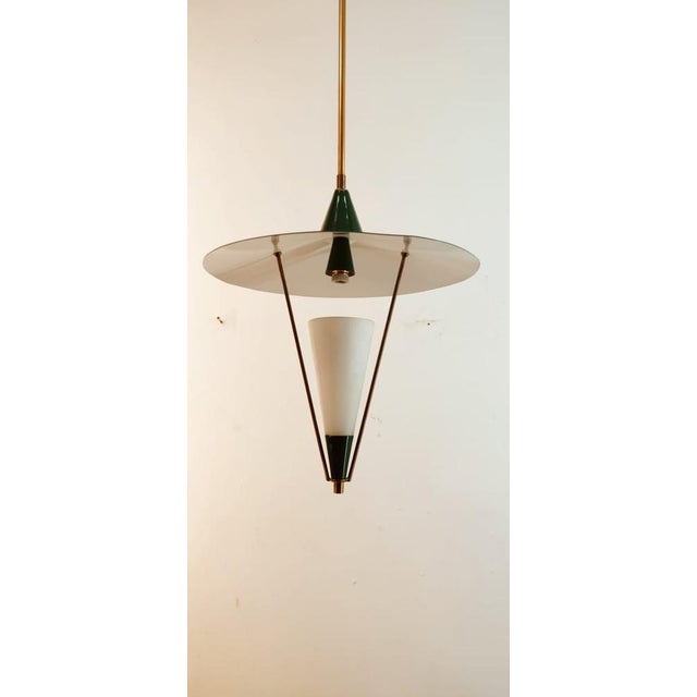 Dome Suspension with Glass Cone For Sale - Image 6 of 17