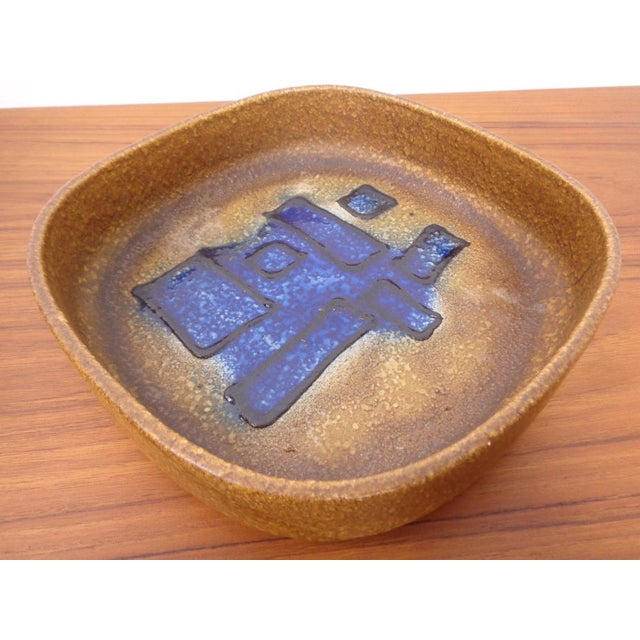 Glazed Lava Ceramic Bowl from Scheurich, Germany, 1970s For Sale - Image 4 of 15