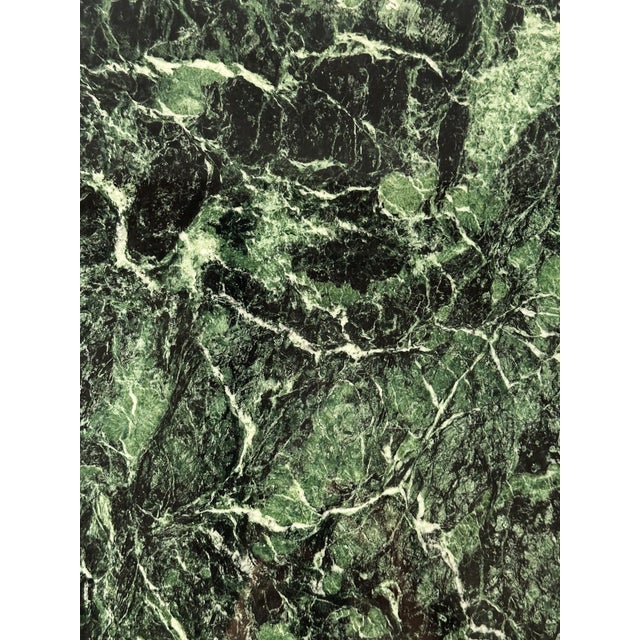 Verde Alpi Marble Pedestal Coffee Table, Italy, 1980s For Sale - Image 13 of 14
