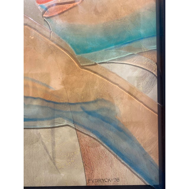 Vintage 90s Layered Portrait by Walter Frydryck For Sale - Image 4 of 4