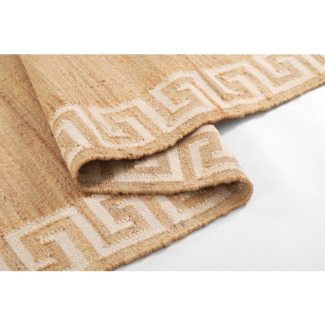 Erin Gates by Momeni Orchard Ivory Greek Key Hand Woven Rug 5'X8' For Sale - Image 11 of 12