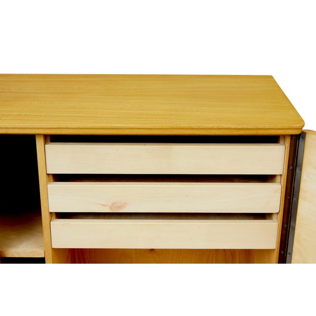 Wood Mid-Century Swedish Elm Sideboard from SMF Bodafors, 1950 For Sale - Image 7 of 12
