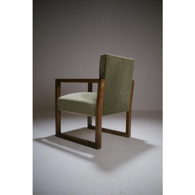 Art Deco Modernist French Armchair, 1930s For Sale - Image 14 of 18