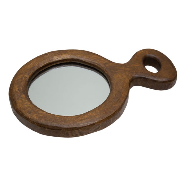 Vintage French Rustic Wall Mirror, 1950s For Sale
