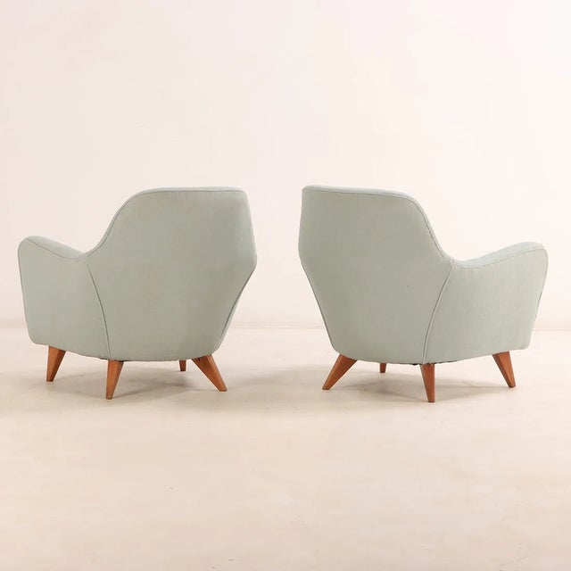 Pair of Italian Mid-Century Modern Lounge Chairs, C. 1950s For Sale - Image 4 of 4