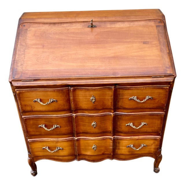 Louis XV Style Secretaire in Fruitwood, 1920s For Sale