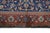 Blue Hand-Knotted Sarogh Rug in Floral Pattern on Deep Blue Background For Sale - Image 8 of 12