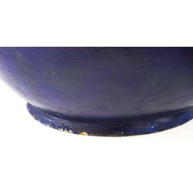 19th Century Blue Terracotta Vases, Set of 2 For Sale - Image 5 of 6
