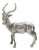 Vintaga Italian Handmade Silver Ibex Figurine, Tuscany, Italy, 1970s For Sale