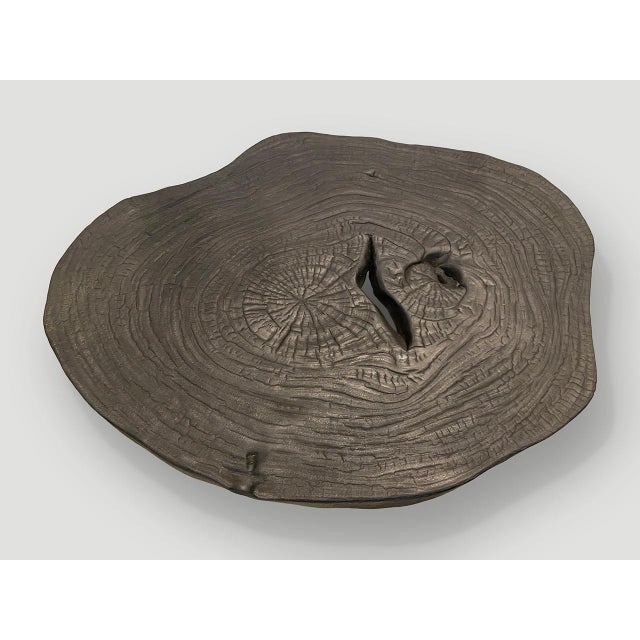2010s Andrianna Shamaris Amorphous Single Slab Mid-Century Modern Coffee Table For Sale - Image 5 of 6