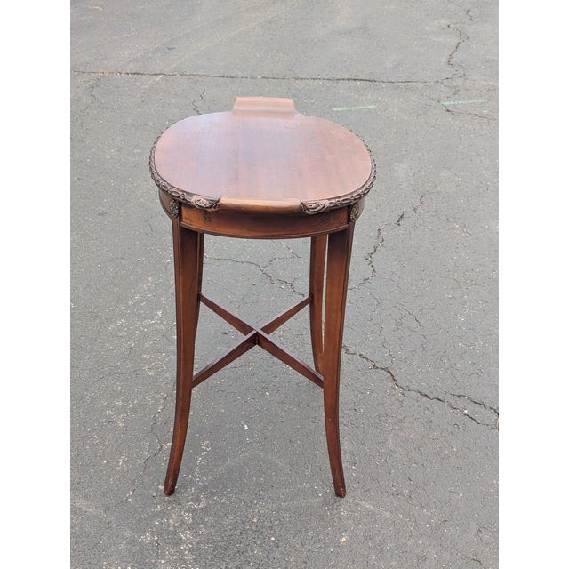 Wood Vintage Occasional Side Table, 1900s For Sale - Image 7 of 8