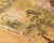 Goldenrod 1950s Showa Era Japanese Painted Byobu Screen "Landscape With Temple" For Sale - Image 8 of 17