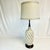 1960s Mid-Century Modern Boho Chic Geometric Ceramic Table Lamp, New Shade. For Sale - Image 4 of 12
