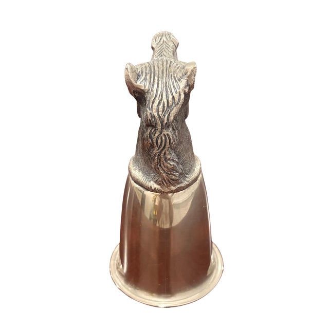 Late 20th Century Vintage Gucci Silver-Tone Horse Head Equestrian Stirrup Cup For Sale - Image 5 of 8