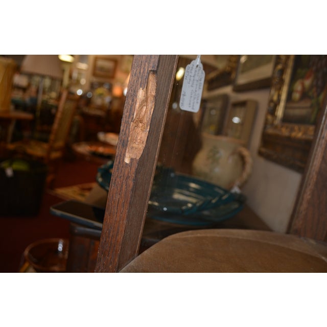 Antique Empire Oak Curved Bowfront Glass Curio Display Cabinet Paw Feet & Carved Lions For Sale - Image 16 of 18