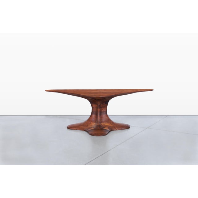 Mid-Century Modern 20th Century American Studio Craft Walnut Coffee Table For Sale - Image 3 of 13