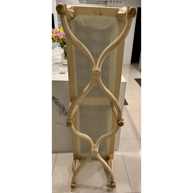 Vintage Ivory Bench For Sale - Image 4 of 6