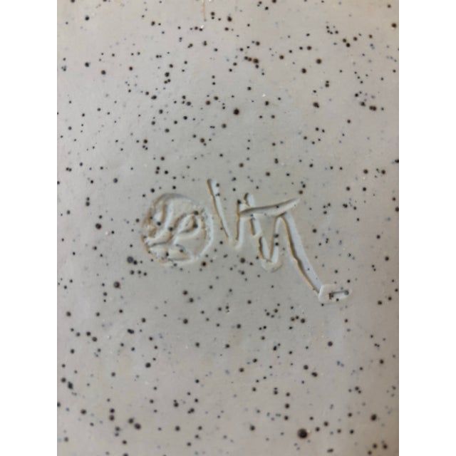 Mid-Century Modern Vintage Mid-Century Studio Pottery Abstract Decorative Plate For Sale - Image 3 of 5