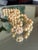 Vintage Peach Champagne Pearl Necklace With Sunburst Jeweled Clasp For Sale - Image 14 of 14