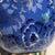 Wood Vintage Cloisonné Enamel Blue Floral Lidded Ginger Jar With Wooden Stand For Sale - Image 7 of 8