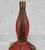 1970s Vintage Italian Revival Red Leather Cognac Decanter W/ Lion Head Motif For Sale - Image 5 of 10
