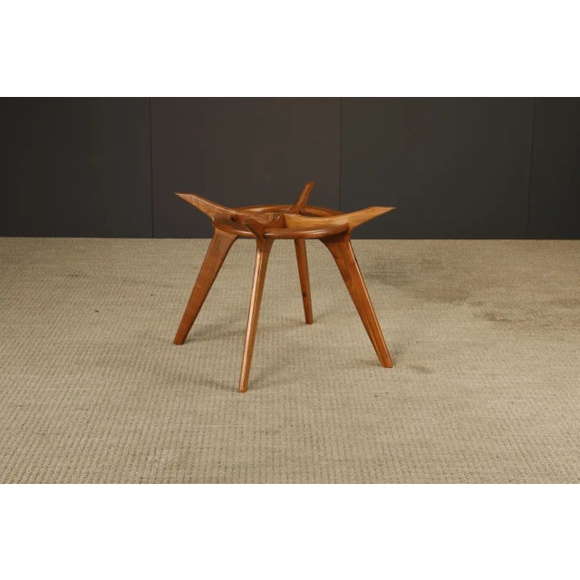 Adrian Pearsall Adrian Pearsall for Craft Associates 'Compass' Dining Table in Walnut, 1960s For Sale - Image 4 of 18