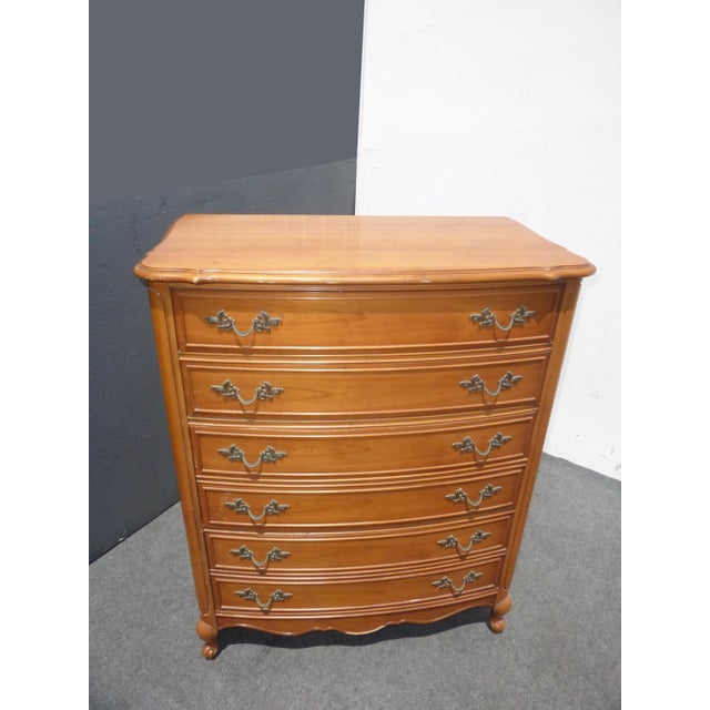 1950s Vintage French Provincial Tall Boy Dresser Chairish