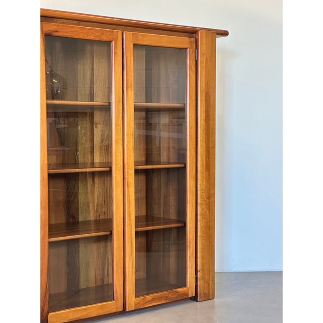 Brown Glass Display Cabinet by Mario Marenco for Mobil Girgi, 1970s For Sale - Image 8 of 18