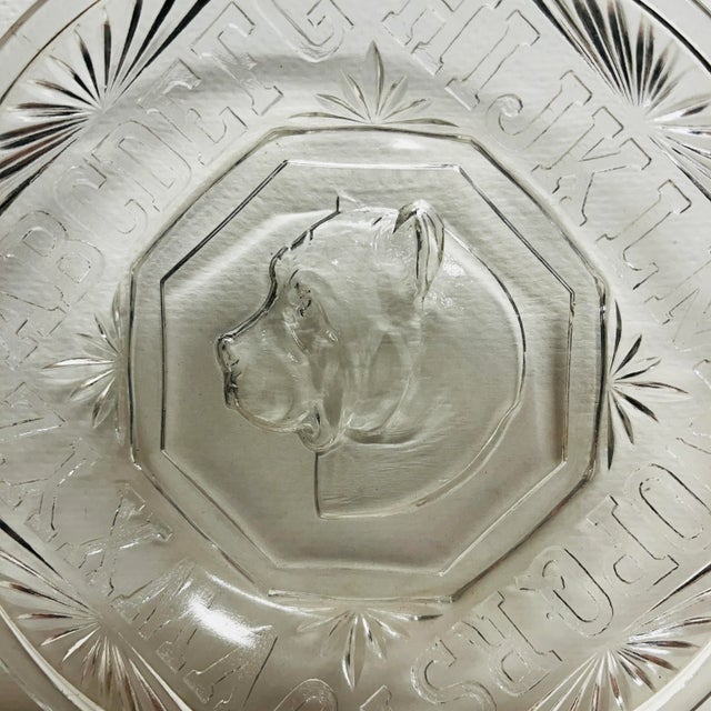 1890 Victorian Bulldog Dog Alphabet Plate For Sale In New York - Image 6 of 9