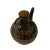 Chinese Chinese Ware Brown Glaze Pattern Ceramic Jar Vase Display Art For Sale - Image 3 of 8