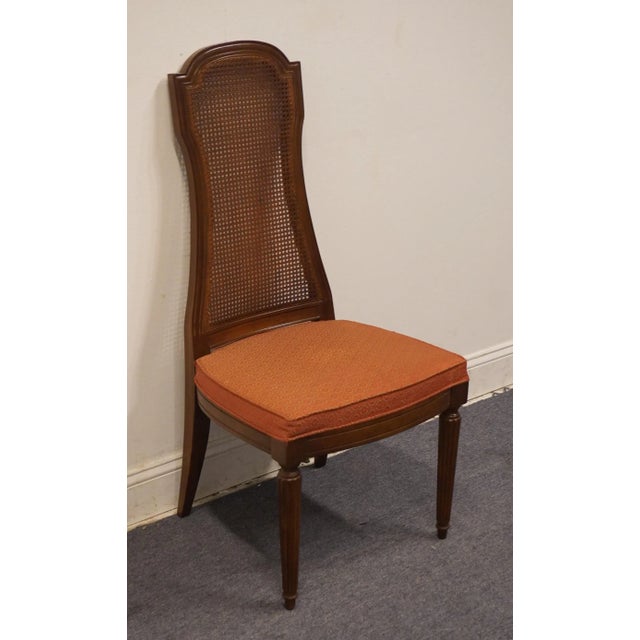 Drexel Drexel Heritage Italian Mediterranean Cane Back Dining Side Chair 468-7315 For Sale - Image 4 of 11