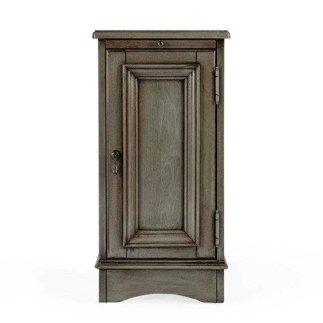 Spritely Home Accent Furniture Harling Cabinet, Gray For Sale - Image 4 of 9