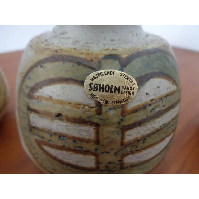 Ceramic Danish Studio Ceramic Vases by Noomi Backhausen for Soholm Stentoj, 1970s, Set of 3 For Sale - Image 7 of 10