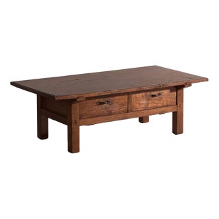 Antique Japanese Low Table in Wood, Japan, 1920 For Sale